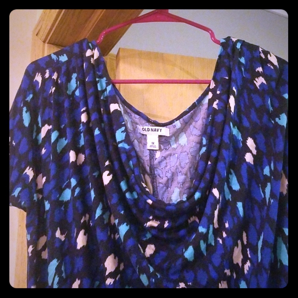 Blue Printed Top